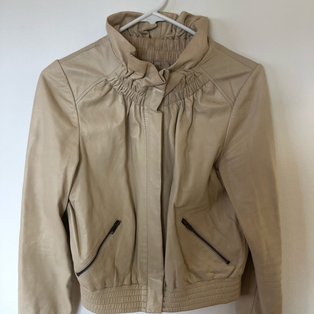 Hinge leather jacket S